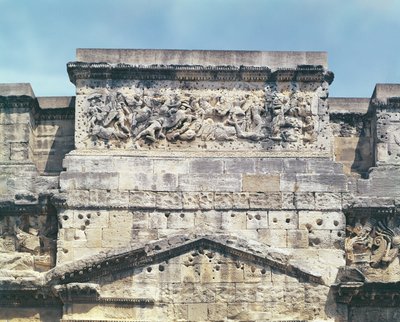 Architrave of the Arc de Triomphe from the South Side by Roman
